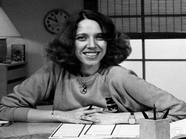 Marília Gabriela na primeira versão do TV Mulher, que foi ao ar entre 1980 e 1986
