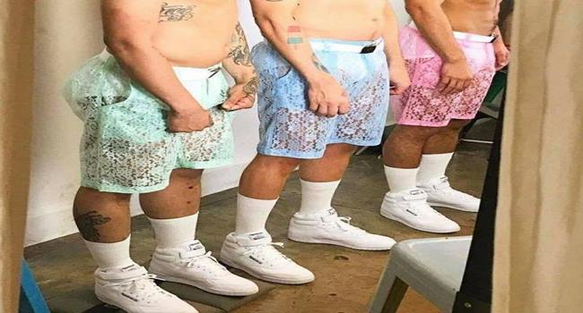 Short de renda masculino