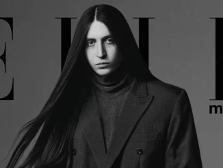 Felca na capa da revista Elle defendendo freio na internet, com visual sério e cabelo longo, em capa de revista de moda.