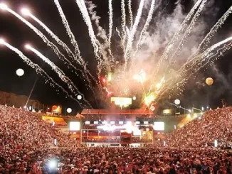 Grandes show na Festa de Barretos, que injeta R$ 1,2 bilhões na economia local e projeta o agronegócio nacional em uma das maiores festas do Brasil.