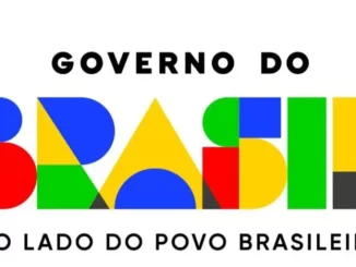 Governo lança novo logo e slogan "Do lado do povo brasileiro" com cores vibrantes representando o Brasil.
