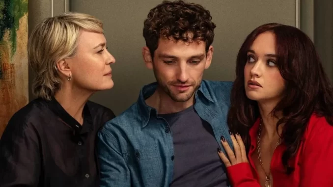 aminisserieanamoradadealidaestreianoprimevideo Cena da minissérie 'A Namorada Ideal' com personagens em cena, destaque para suspense e estreia no Prime Video.