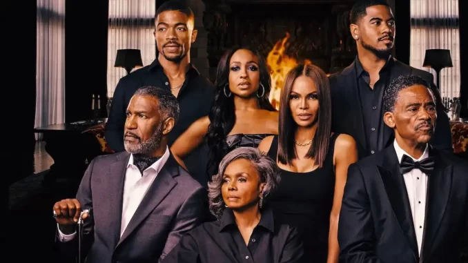 Elenco da série 'Beauty in Black' avalia renovação para a 3ª temporada pela Netflix, com atores de destaque em cenário elegante e dramático.