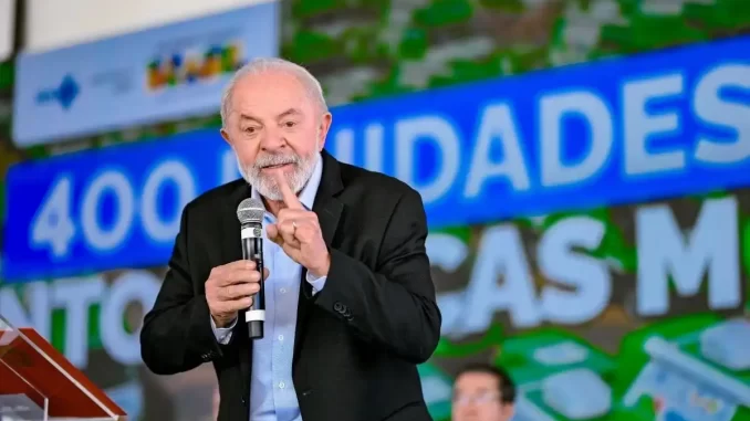 lula-programa-uniao-municipios-preservacao-amazonia Lula durante discurso sobre o Programa União com Municípios, reforçando a soberania na preservação da Amazônia