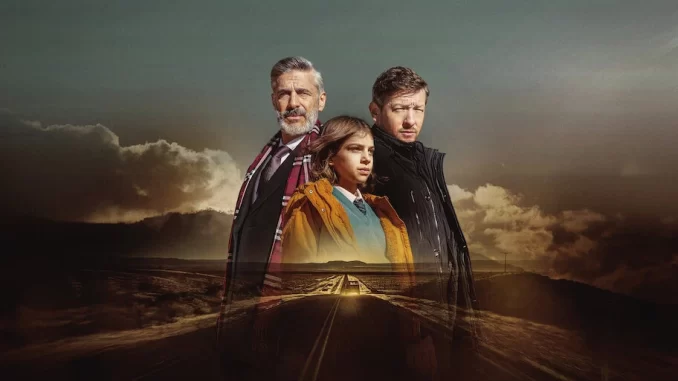 minisserie-argentina-as-maldicoes-estreia-netflix Minissérie argentina 'As Maldições' chega à Netflix e divide opiniões, com cena sombria de personagens em cenário desolado ao pôr do sol.