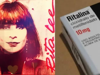 Imagem que faz uma comparação entre Rita Lee, cantora brasileira, e o remédio Ritalina, destacando a origem do nome e desmistificando o mito.