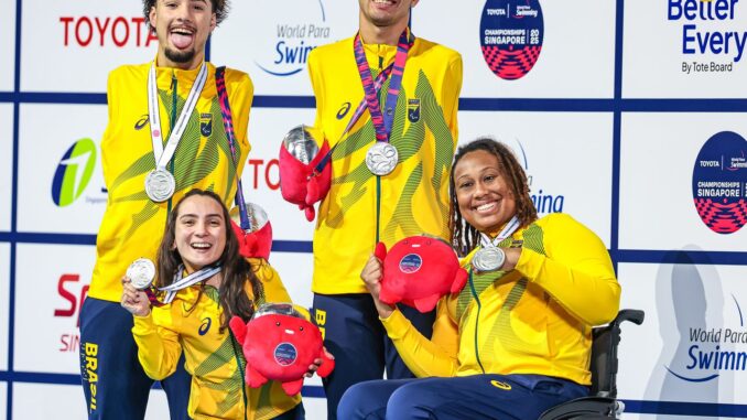 Imagem destacada - Brasil soma 12 pódios no Mundial de Natação Paralímpica em Singapura