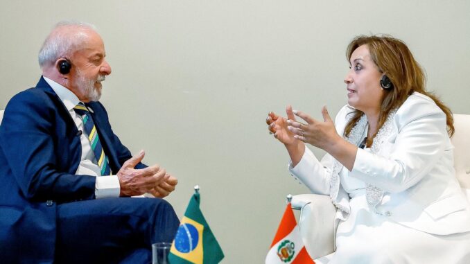 Imagem destacada - Lula e Dina Boluarte discutem COP30 e integração amazônica em NY