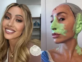 Sabrina Sato aparece disfarçada para lançar programa 'Sua Maravilhosa' no GNT, com maquiagem branca e cabelo cacheado, no estilo de teste de disfarce.