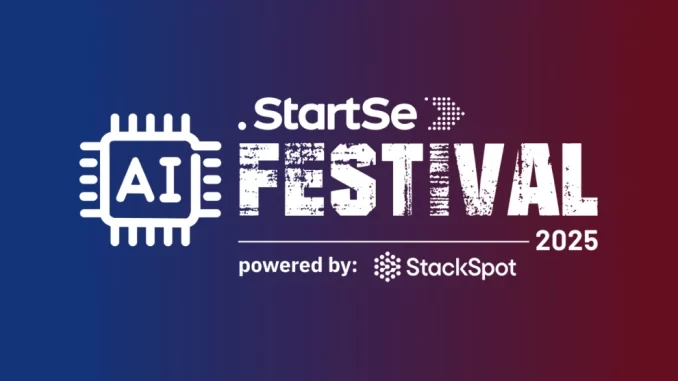 startse-ai-festival-2025 Imagem promocional do AI Festival 2025 promovido pela StartSe, evento com líderes globais de inteligência artificial, focado em inovação e tecnologia.