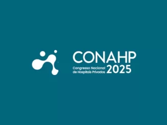 Imagem do logotipo do Congresso Nacional de Hospitais Privados 2025 (CONAHp 2025), destacando a força da indústria nacional de dispositivos médicos no Brasil