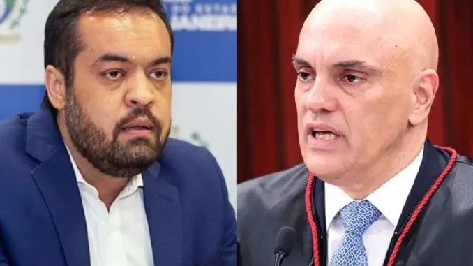 moraes-castro-megaoperacao-rio Imagem de Moraes e Castro durante reunião sobre megaoperação que resultou em 121 mortes no Rio de Janeiro.