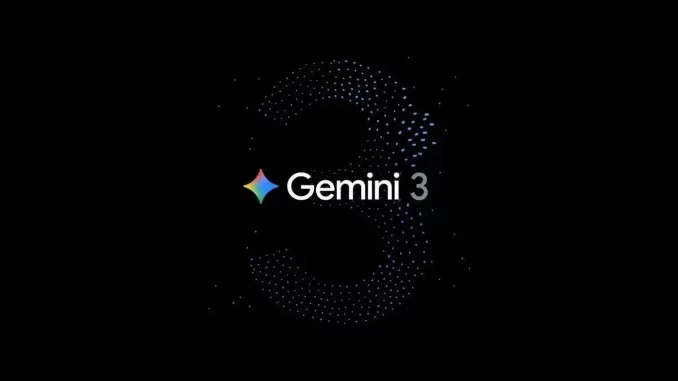 google-gemini-3-modelo-ia-criar-aplicativos-sob-demanda Imagem promocional do Google Gemini 3, modelo de IA inovador para criar aplicativos sob demanda, destacando um design futurista com o número 3 em destaque.