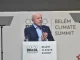 Lula durante a Conferência Belém Climate Summit, abordando os riscos do gasto militar para o clima e o potencial de causar um apocalipse.