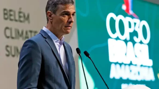 pedro-sanchez-presidente-espanha-elogia-papel-do-brasil-cop30 Pedro Sánchez, presidente da Espanha, elogia o papel do Brasil na COP30 e reforça a importância da união global para ações climáticas eficazes.