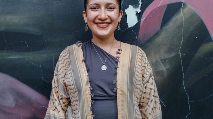 Imagem destacada - Ativista palestina leva justiça climática e acusa Israel na COP30