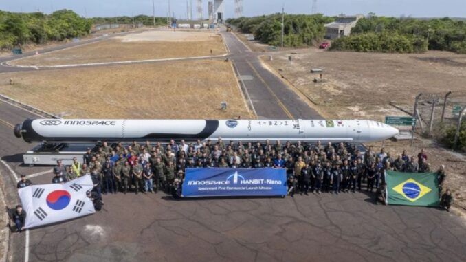 Imagem destacada - Brasil faz 1º lançamento comercial de foguete na base Alcântara