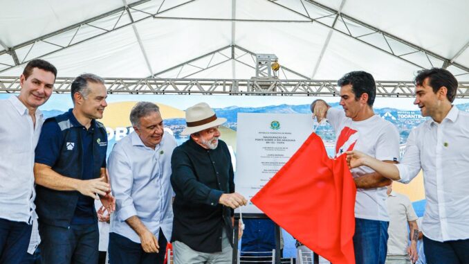 Imagem destacada - Lula inaugura ponte de 2 km que interliga Tocantins e Pará