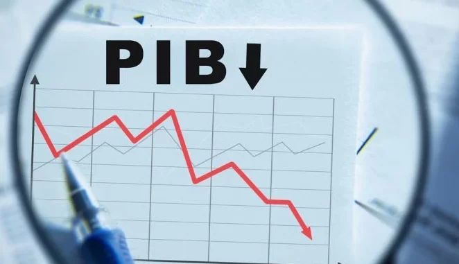 banco-central-retracao-pib-outubro Gráfico mostrando retração de 0,2% no PIB em outubro, com destaque para o balanço negativo e tendência de queda, apontado pelo Banco Central.