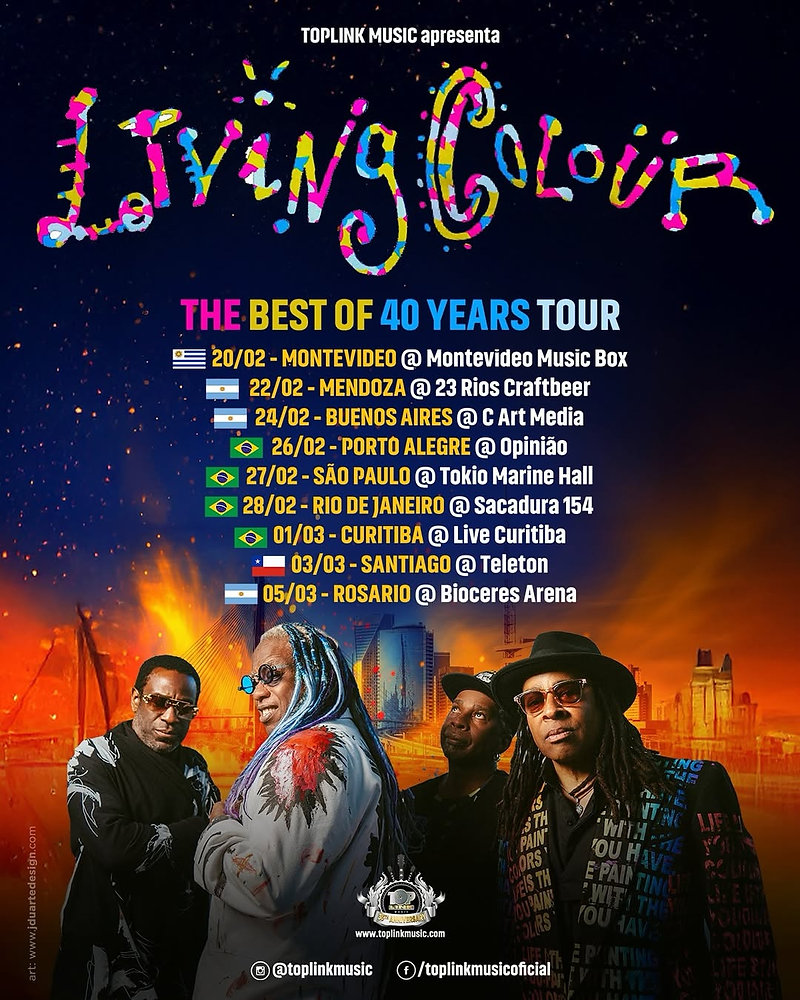 Living Colour confirma turnê brasileira de 40 anos para 2026 - Imagem do artigo