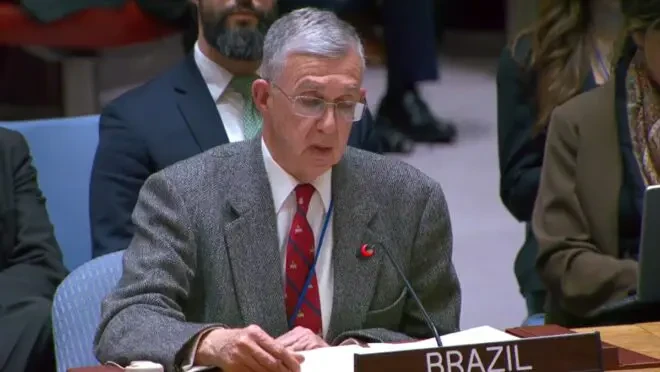 brasil-condena-forca-eua-venezuela-onu Representante do Brasil na ONU condena a atuação dos EUA na Venezuela durante reunião no âmbito da ONU.
