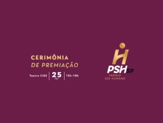 Cerimônia do Prêmio Ser Humano 2026 realizada pela ABRH-SP em São Paulo no Teatro CIEE, destacando o evento de premiação e reconhecimento de valores humanos.