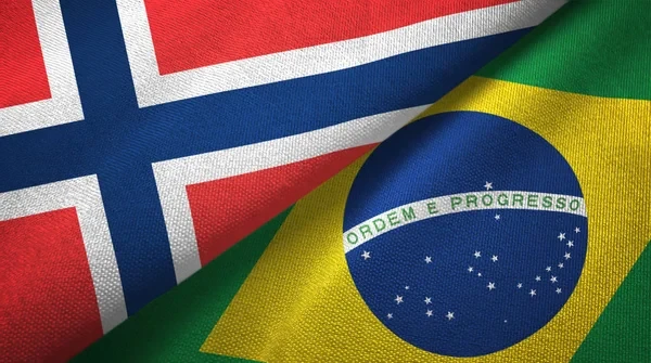 Bandeiras do Brasil e Noruega lado a lado, ilustrando relações comerciais estratégicas entre os dois países, com destaque para estudo inédito divulgado pela ApexBrasil.